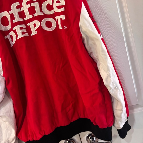 NASCAR Tony Stewart Office Depot #14 Race Car Racing Jacket Retro Size XXL - Picture 9 of 16